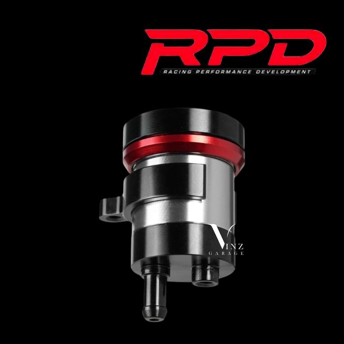 Gambar Tabung Minyak Rem RPD Two Tone Small D3 Quantum Black Red // Tabung RPD Kecil Alumunium Tank Hitam Merah Original By RPD dari Vinz Garage_NEW undefined Tokopedia