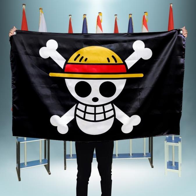 Gambar A Dk Bendera One Piece Mugiwara Luffy Wall Decor Poster Kain Pajangan Dinding Bahan Satin Peles Ukuran Kecil-Besar - 36x54cm kecil dari evira25 undefined Tokopedia