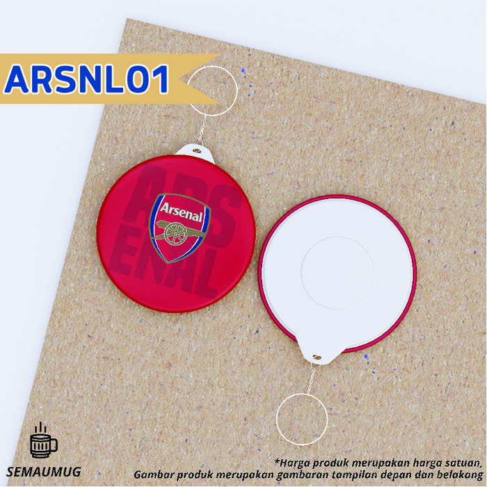 Gambar GANTUNGAN KUNCI ARSENAL BULAT KARTUN SEPAK BOLA CUSTOM SEMAUMUG - ARSNL 1, 44 MM dari semaumug undefined Tokopedia