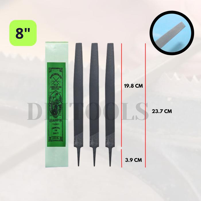 Gambar NICHOLIS Kikir Plat Kasar 6" 8" 10" 12" Inch 1 PCS - 8 inch dari DKI TOOLS undefined Tokopedia