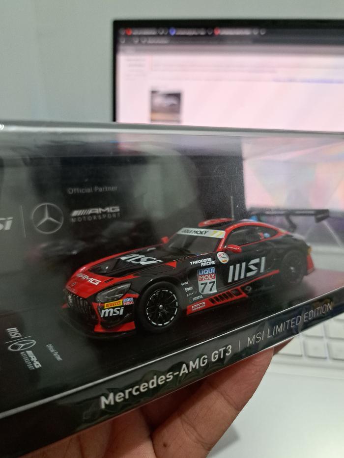 Diecast MSI x Mercedes AMG GT3 scale 1/43 limited Edition