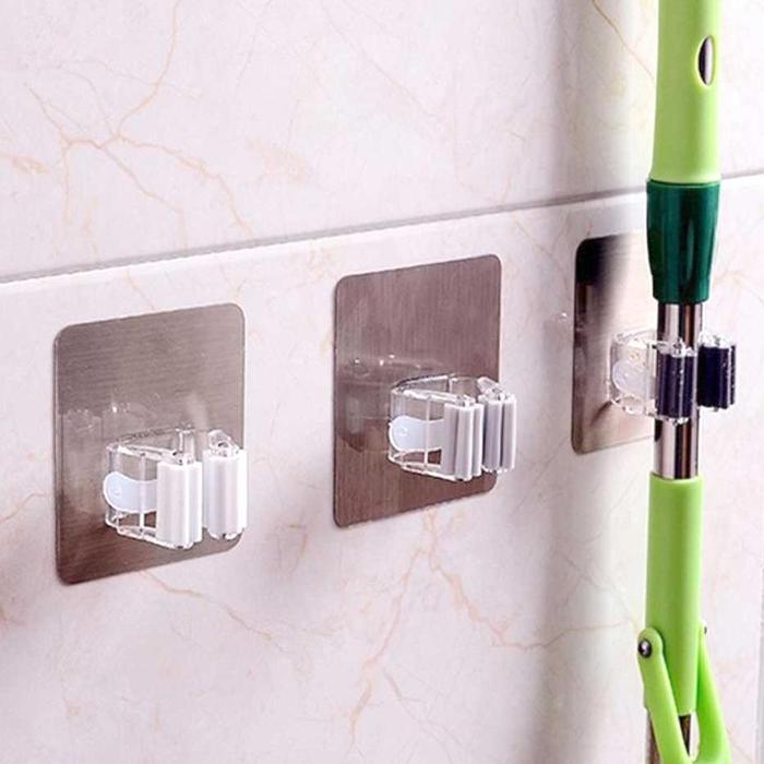 Gambar TERLARIS!!! Primal TENSKE Hanger Hook Gantungan Sapu Pel Multifungsi 1PCS - GF-016 gantungan lemari - Silver dari MRENEO ID undefined Tokopedia