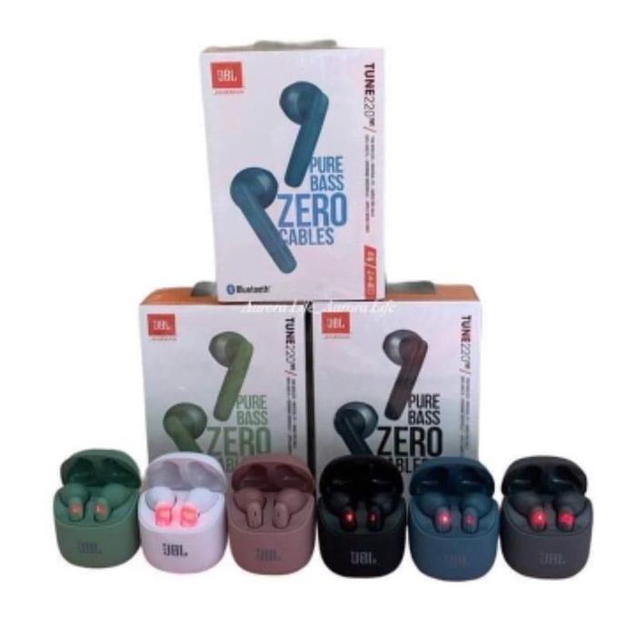 Jual Headset Bluetooth JBL Tune 220 TWS T220 Earbuds Wireless