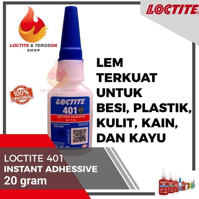 Gambar PROMO LEM BESI PLASTIK KAIN KAYU SERBAGUNA LOCTITE 401 20GR KUAT DAN BENING ## - 20 Gram dari ziss01 undefined Tokopedia