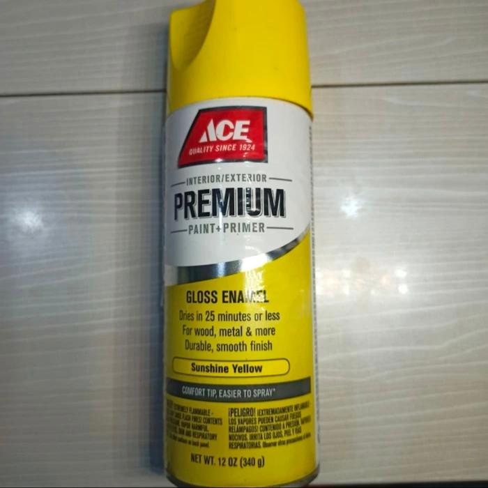 Gambar ACE Cat Semprot flat white enamel cat - Kuning dari Hantwo489 undefined Tokopedia