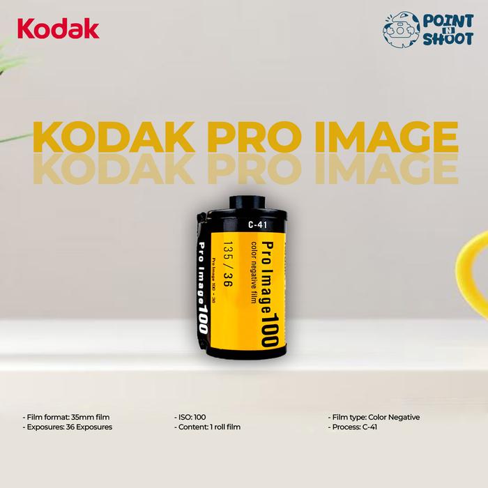 Gambar KODAK PRO IMAGE 100 35mm iso 100 / 36 exp - Roll Film Color Negative - 1 ROLL (NO BOX) dari Point and shoot undefined Tokopedia