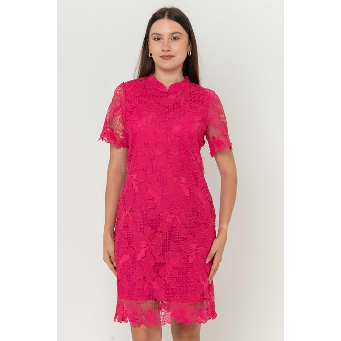 Gambar *Ready Stok* N2 - Dress Cheongsam Full Brukat 28465 - Pink, M dari Sisters Fashion Group undefined Tokopedia