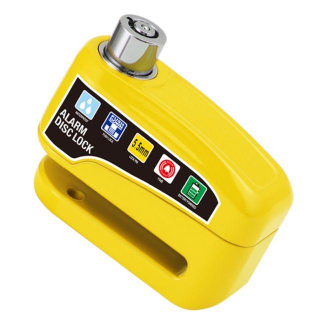 Gambar Gembok Alarm Cakram Disc Lock Kunci Alarm Gembok Motor Anti Maling - Kuning dari Dilate Shop undefined Tokopedia