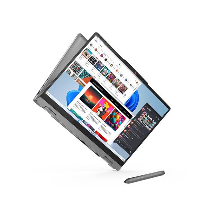 Gambar Ideapad 5 2 in 1 Intel Core 7 150U, 16GB, 512GB SSD , WIn 11 + Ohs 2021 - Luna Grey dari IntiShop Official Store undefined Tokopedia