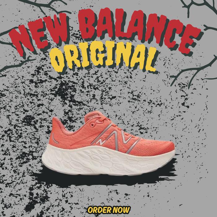 Gambar Sepatu New Balance Fresh Foam X More V4 Gulf Red Women's ( WMORCJ4 ) Original - Gulf Red, 36.5 dari Dursa Brand undefined Tokopedia