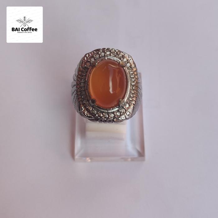 Gambar Cincin Cempaka Orson Bengkulu / orson Raflesia. giwang original batu Alam chalcedony | batu kalsedon - sunkist dari BAI Gamestone & Coffee undefined Tokopedia