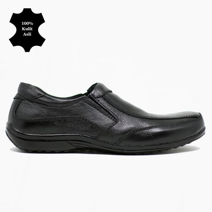 Gambar Promo Sepatu Pantofel Sepatu Kulit Asli Pria Model Casual Santai Terlaris - Hitam, 39 dari Stock Update undefined Tokopedia