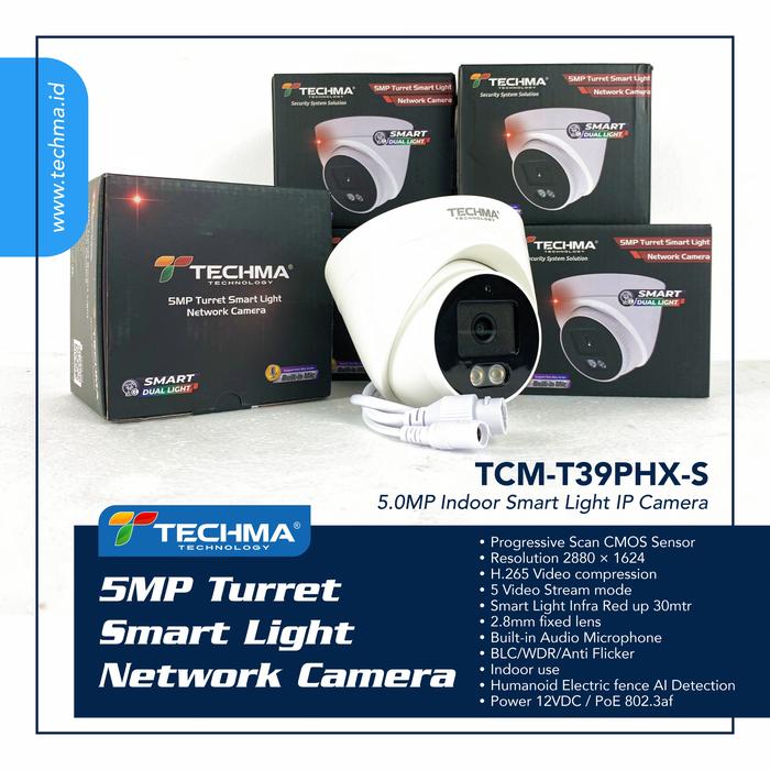 Gambar TECHMA 5MP IP Outdoor SMART LIGHT - AUDIO [Indoor & Outdoor] - Indoor dari JMEDIA DISTRIBUTOR undefined Tokopedia