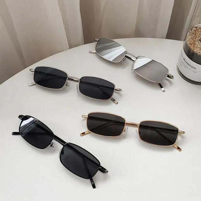 Jual Retro Small Rectangle Sunglasses Women Vintage Square Driving