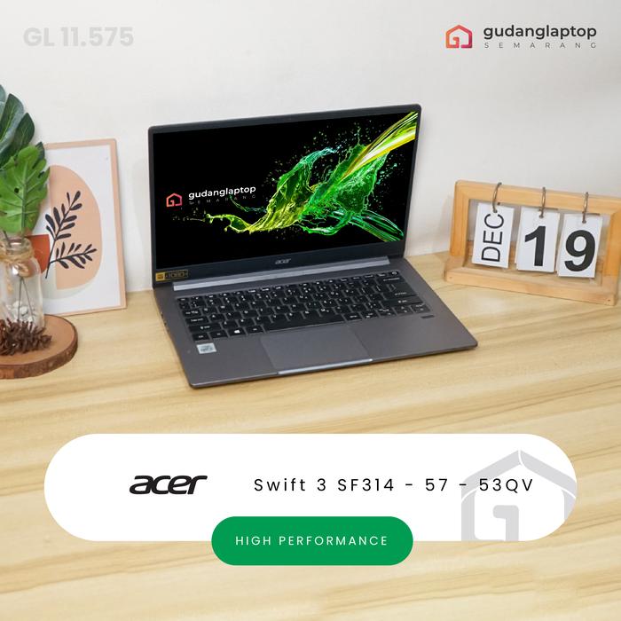 Gambar ACER Swift 3 SF314-57-53QV Intel Core i5-1035G1 8/256, Fingerprint, 14 inch FHD IPS | GL11575 dari Gudang Laptop Semarang undefined Tokopedia
