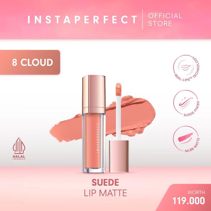 Gambar Instaperfect Suede Lip Matte - 08 CLOUD dari Erfestore undefined Tokopedia