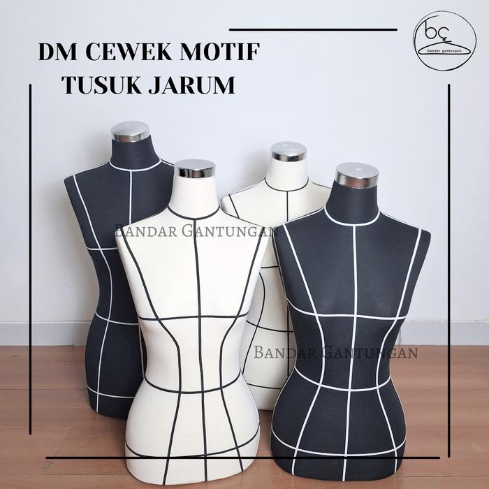 Gambar Manekin Setengah Badan Dm Tusuk Jarum Pola Motif Patung Menjahit-BH - Cream, S dari BANDAR GANTUNGAN undefined Tokopedia