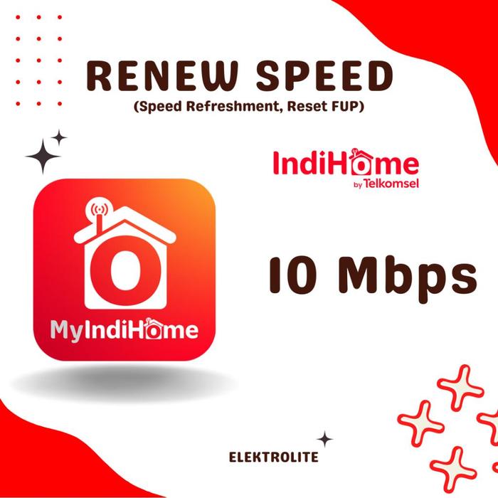Gambar RENEW SPEED | RENEW FUP | RESET FUP INDIHOME | SPEED REFRESHMENT - 10 MB, 1 Hari dari Sanjaya Store 65 undefined Tokopedia