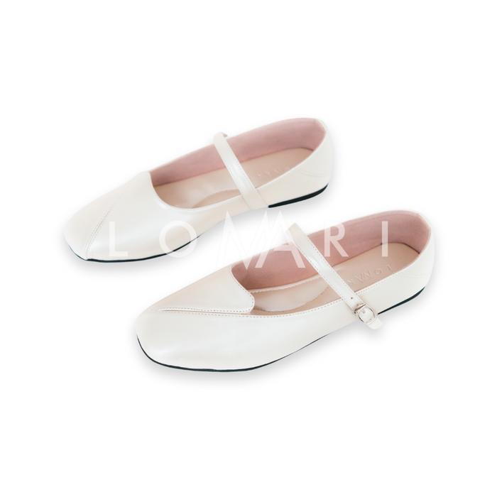 Gambar KALLU SERIES LOMARI - Sepatu Flatshoes Wanita - White Pearl, 38 dari Lomari Indonesia Official Store undefined Tokopedia