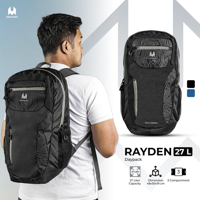 Gambar Tas Sekolah Hikemore Rayden Original Ransel - Hitam dari Hikemore undefined Tokopedia
