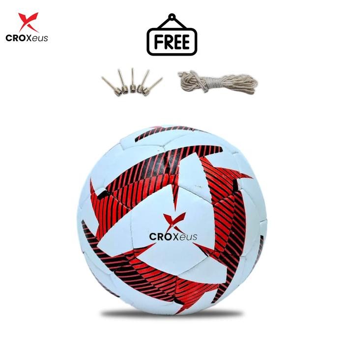 Gambar BOLA KAKI SIZE 4 SEPAK BOLA ANAK LAPANGAN OUTDOOR - Red CROXEUS, Size 4+Pentil dari Fankaystore.id undefined Tokopedia