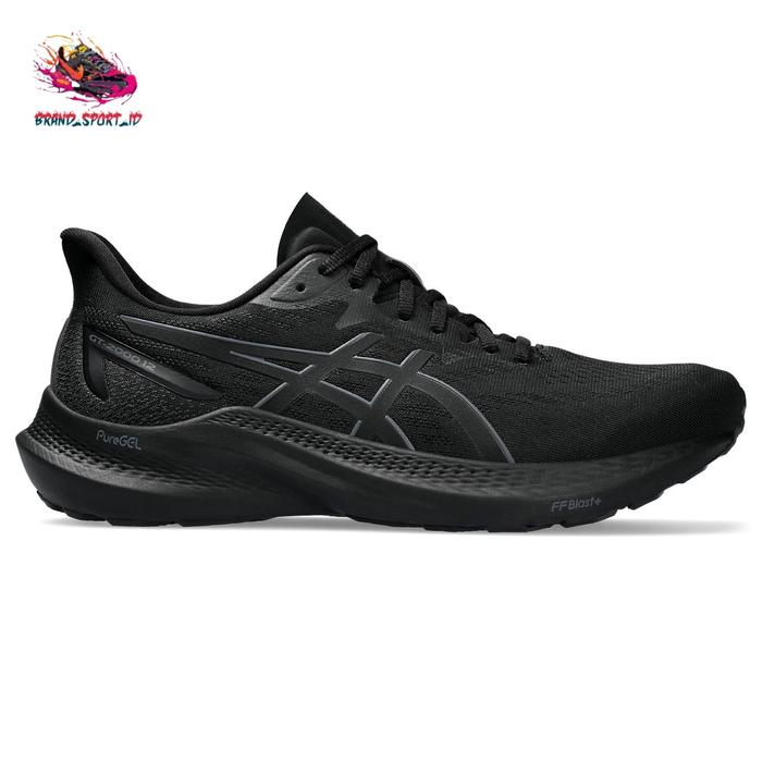ASICS GT-2000 12 MEN'S RUNNING SHOES BLACK/BLACK 44 di Brand Sport Id  Tokopedia