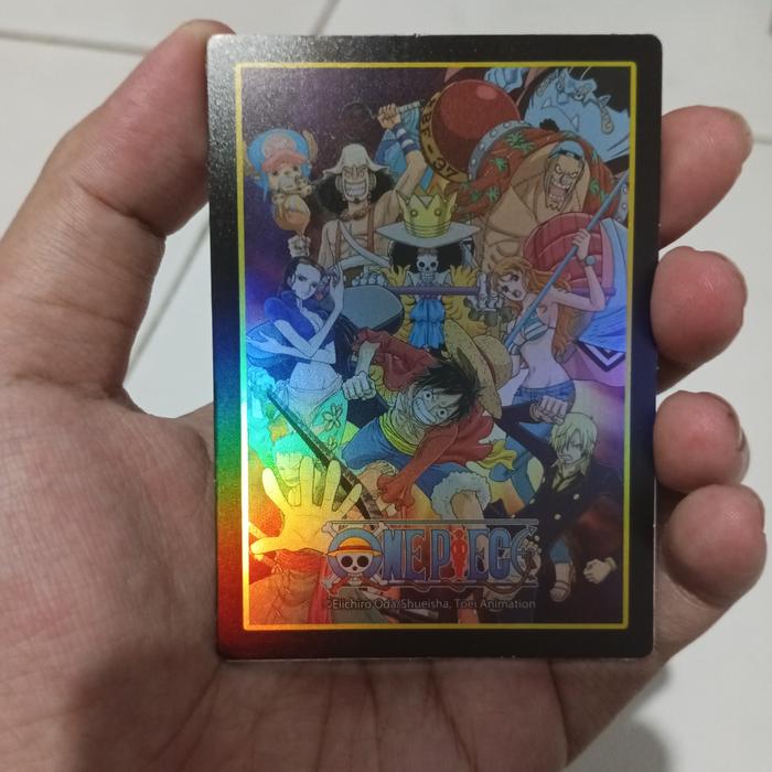 Gambar straw hat and crew hologram One piece sticker collection tcg - straw hat crew dari MangiX undefined Tokopedia