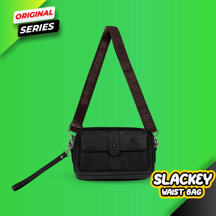 Gambar Tas Selempang Pria Handbag Tas Tangan Pria Cowok Kulit Waterproof - Hitam dari goldvers undefined Tokopedia