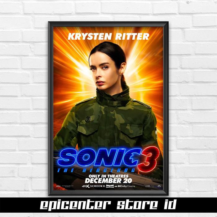 Gambar Poster Sonic the Hedgehog 3 - Director Rockwell + Frame - Hitam, 50x70 dari Epicenter Store ID undefined Tokopedia