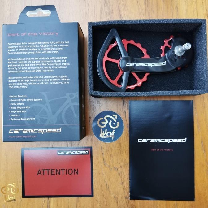 Gambar Ada OSPW Ceramic Speed Pulley RD Shimano 105 R7000 R7020 Ceramicspeed HQ - Black Red dari CycleZone ID undefined Tokopedia
