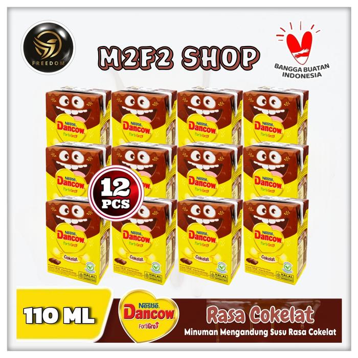 Gambar Susu Dancow Kotak Fortigro Cokelat UHT - 110 ml (Harga 12 Pcs) dari M2F2 Shop - Paseban undefined Tokopedia