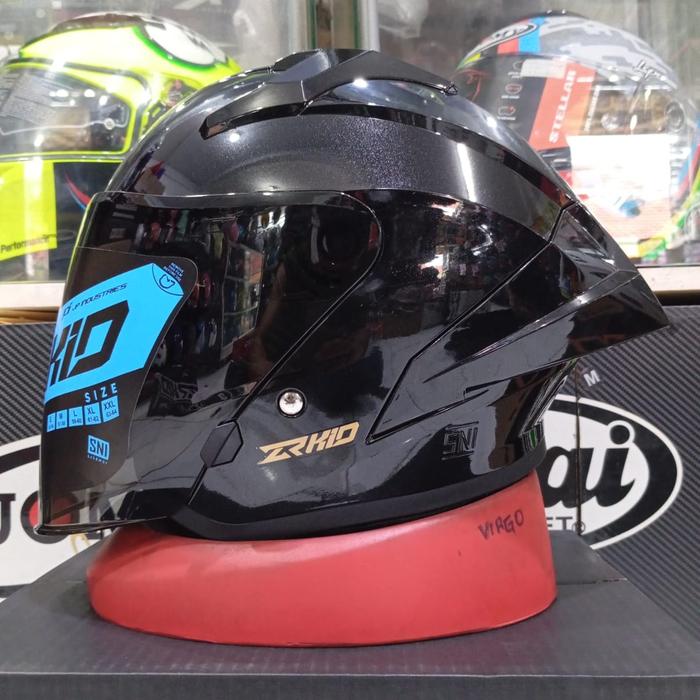 Gambar HELM JPR ZR KIDS SOLID BLACK|HELM ANAK JUNIOR JPR ZR - BLACK, M dari jodoh Helmet undefined Tokopedia