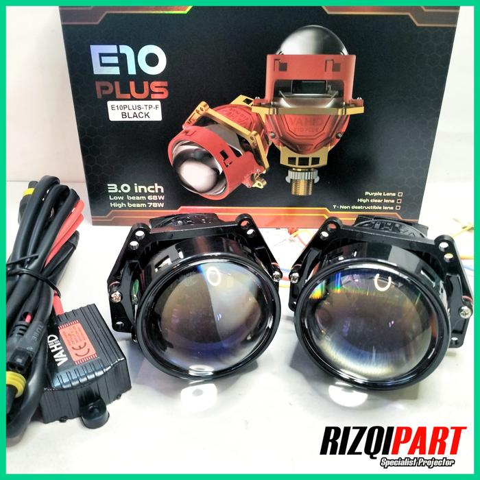Gambar Vahid Biled e10 plus Black | led projector 3 inch purple lens - biled + relay, 1 lampu dari rizqipart undefined Tokopedia