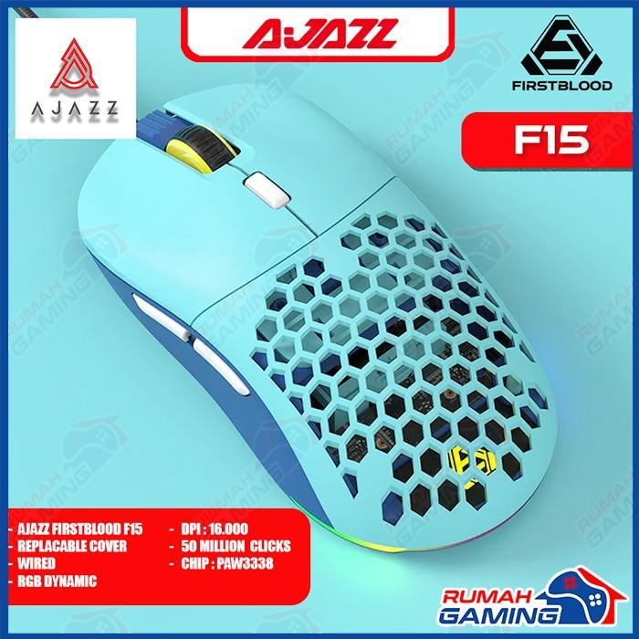 Gambar GAMING MOUSE - AJAZZ - FIRSTBLOOD - F15 - WIRED - 16000 DPI - RGB - BLUE dari Rumah-Gamings undefined Tokopedia