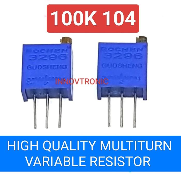 Vr Resistor Jual 3296W High Quality Precission Multiturn Variable Resistor Trimmer ...