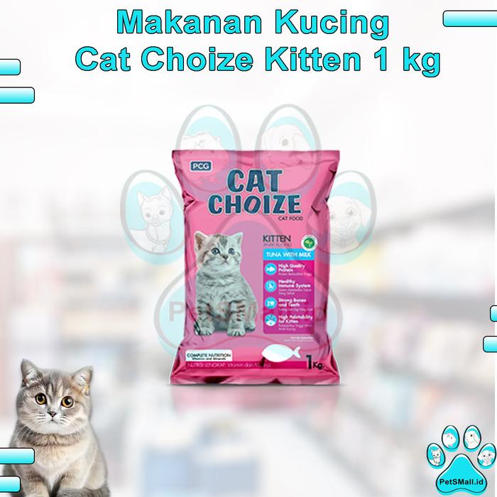 Gambar Makanan Kucing kering CAT CHOIZE 800gr & 1kg All Varian - Kitten Tuna dari PetSMall.ID undefined Tokopedia