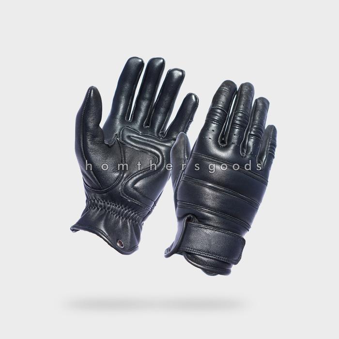 sarung tangan kulit leather gloves STRCA003 Black Hitam, XL