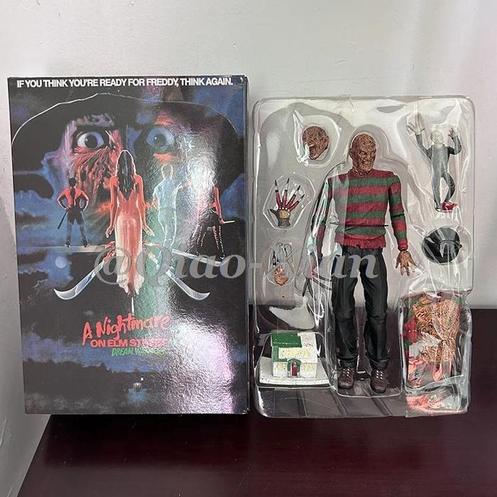 Gambar NECA Freddy Krueger Action Figure Collectible Model Toy Halloween Christina Horror Decoration Gifts Face Changable - B, with box dari mat cangkul undefined Tokopedia