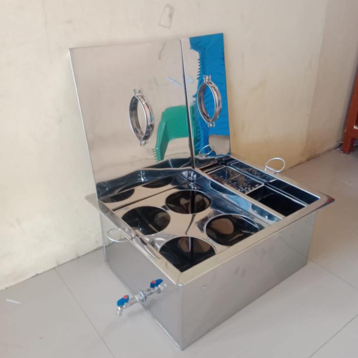 Gambar Panci Mie Ayam - Dandang Mie Kocok 4 Lubang, 1 set - dandang saja, Tanpa keran dari supliar Online shop undefined Tokopedia