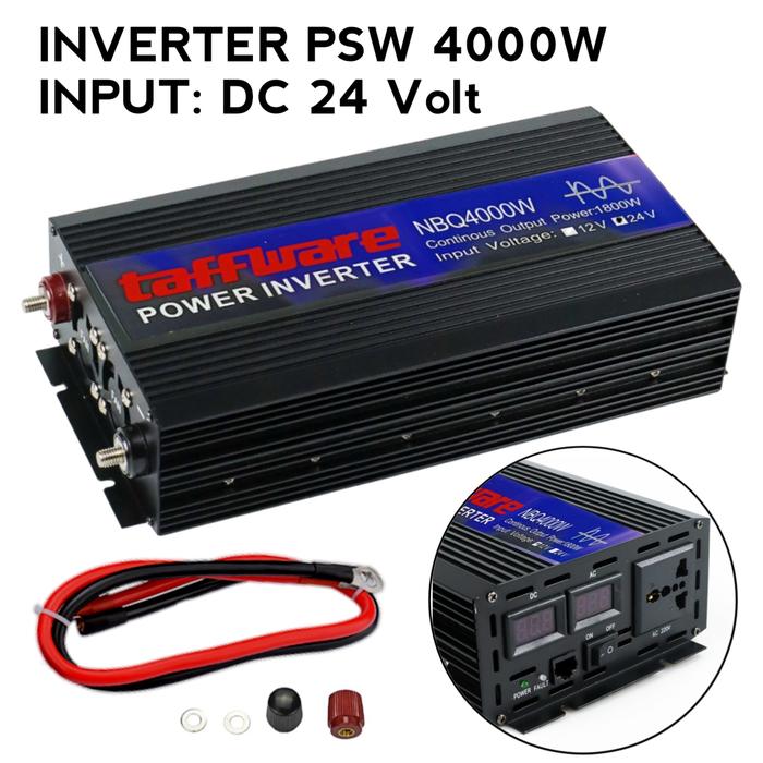 Gambar Inverter DC to AC 6000 Watt Pure Sine Wave DC 12V 24V 48V ke AC 220V PSW - 4000W 24 Volt dari MOTORUN STORE undefined Tokopedia