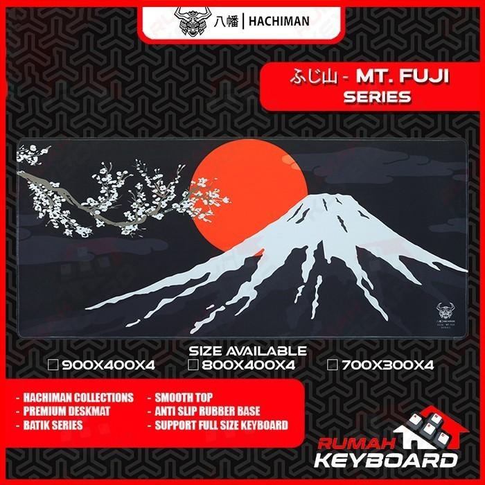 Gambar HACHIMAN COLLECTION - PREMIUM DESKMAT - ふじ山 | MT. FUJI - SERIES - MT FUJI BLACK 1, 800 X 400 X 4 dari Rumah-Gamings Kota Administrasi Jakarta Barat Tokopedia