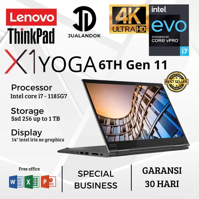 ThinkPad X1 Yoga Gen6 i7/16G/4Kタッチ/EN Lenovo ThinkPad X1 Yoga Gen 6 14 Touch i7-1185G7 32GB 512GB W10P