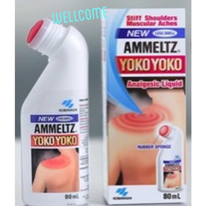 Gambar PROMO KOBAYASHI | NEW AMMELTZ YOKO YOKO Analgesic Liquid [Less Smell] 80ml ## - 1 box dari CV Tedeng undefined Tokopedia