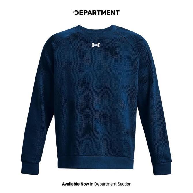 Gambar Sweater Pria UNDER ARMOUR RIVAL FLEECE PRINTED CREW 1379756426 ORIGINAL - S dari Westgoo undefined Tokopedia