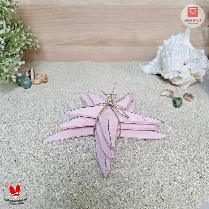 Gambar Dekorasi Rumah bintang laut unik set isi 3 (warna sama) home decor - Merah Muda dari D&A Mart undefined Tokopedia