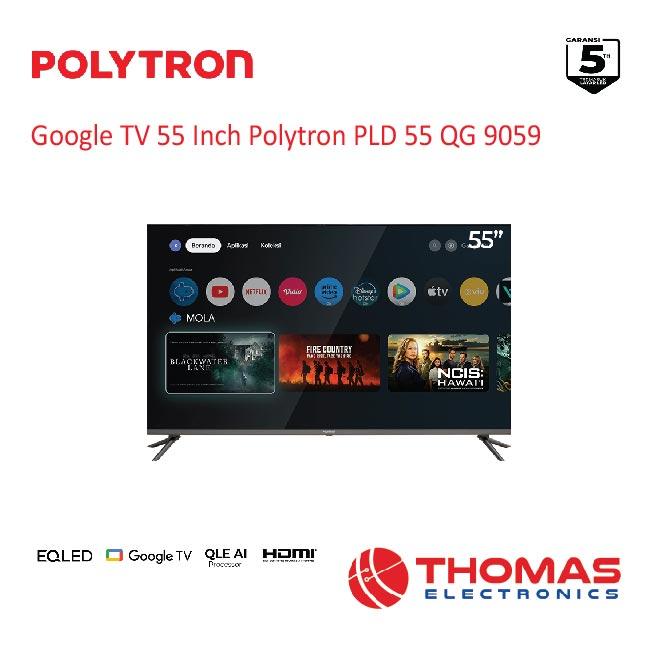 Led Polytron Pld 55 Inch Tv With Soundbar Google Led Tv 4k Uhd