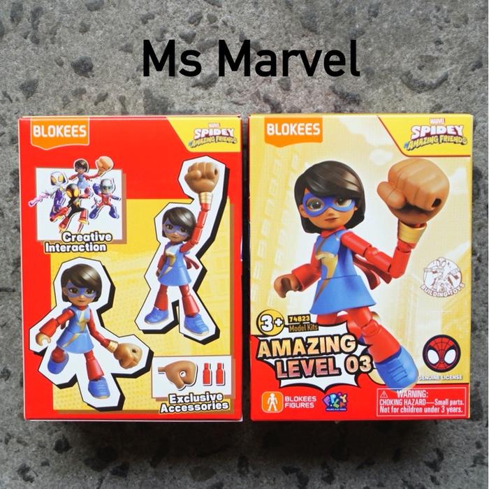 Gambar Blokees Spidey and The Amazing Friends Wave 3 Action Figure Marvel Spider Man Miles Gwen - Ms Marvel dari Toysgraphy undefined Tokopedia