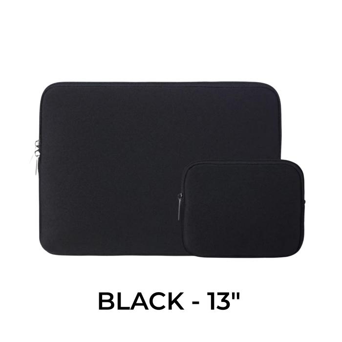 Gambar QUEEN Pouch Sleeve Tas Sarung Laptop Notebook Tablet Tab Case 13 inch 13" Protective Universal - BLACK dari Queen-id Kab. Tangerang Tokopedia