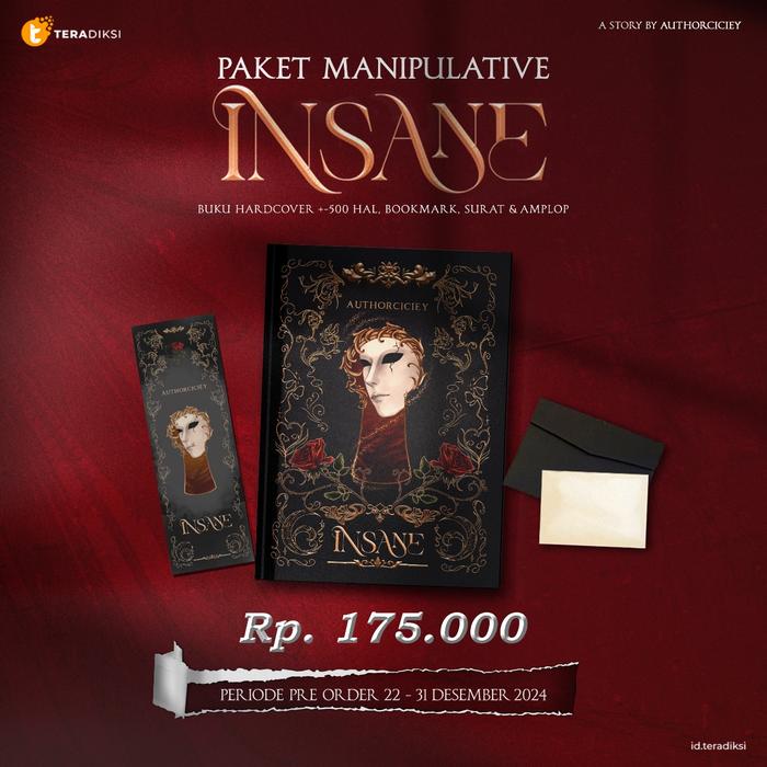 Gambar Pre order Buku Novel INSANE (22 - 31 Desember 2024) - MANIPULATIVE dari Bumi Fiksi Makassar undefined Tokopedia