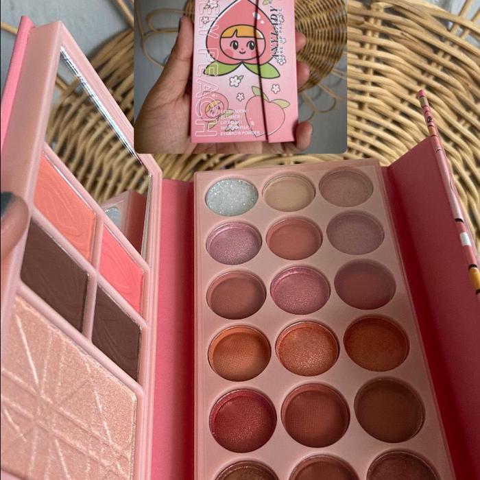 Gambar EYESHADOW PALLETE CANTIK LOVELY PEACH STRAWBERRY EYESEDOW - cover peach dari Humaira.byaisyah undefined Tokopedia